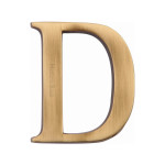 M Marcus Heritage Brass Letter D - Pin Fix 51mm